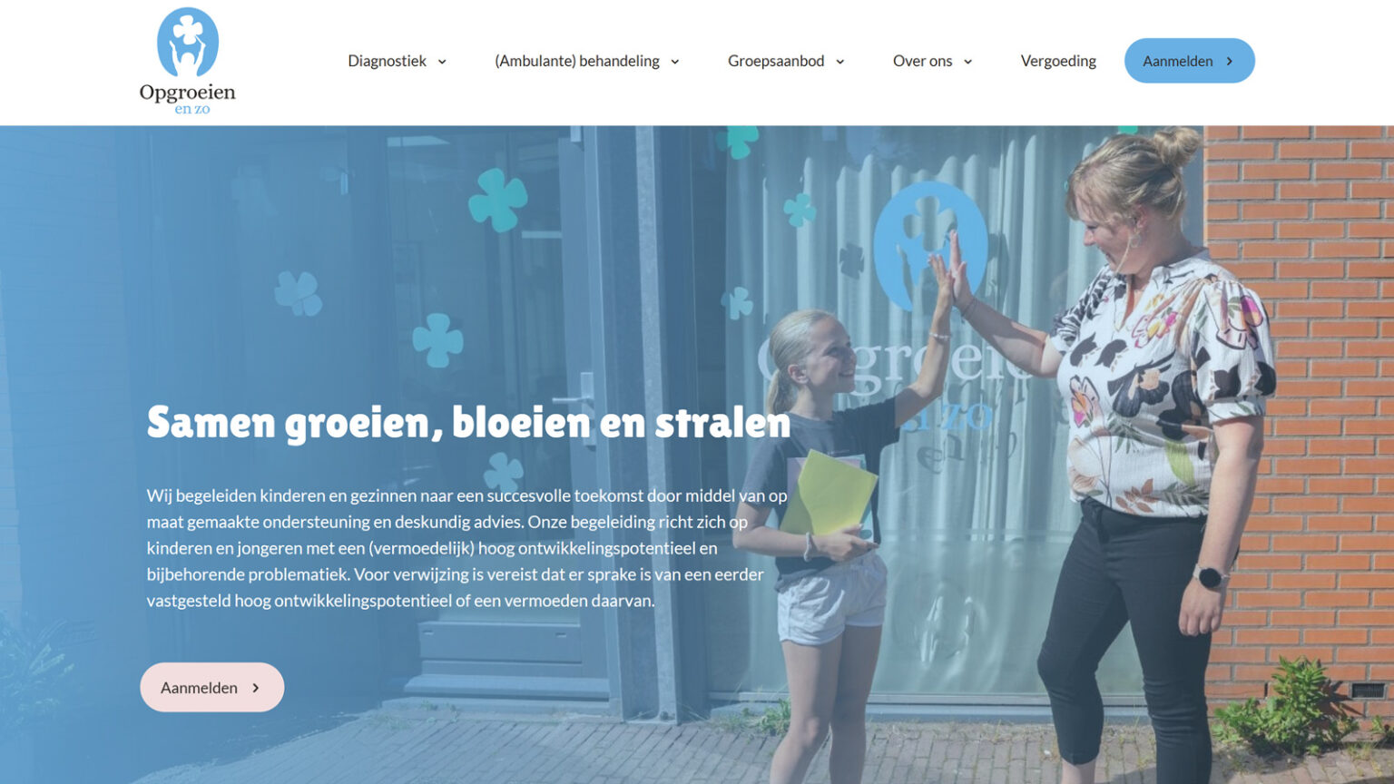 opgroeien-enzo website header preview
