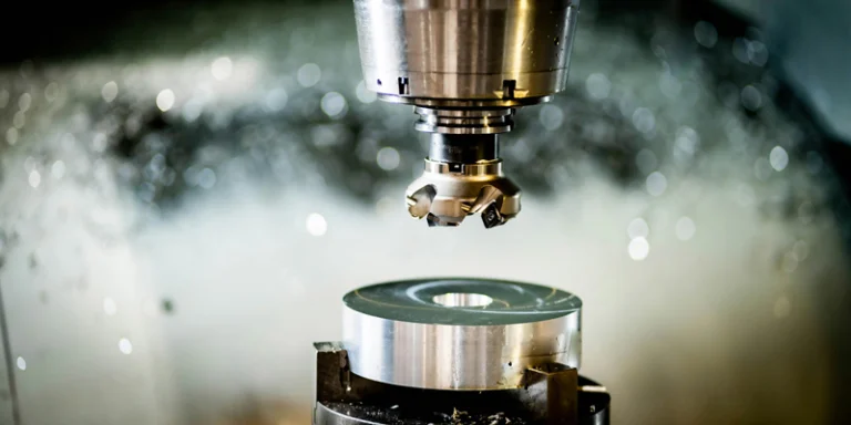 Freesmachine bewerkt een metalen matrijs bij RAMS Group